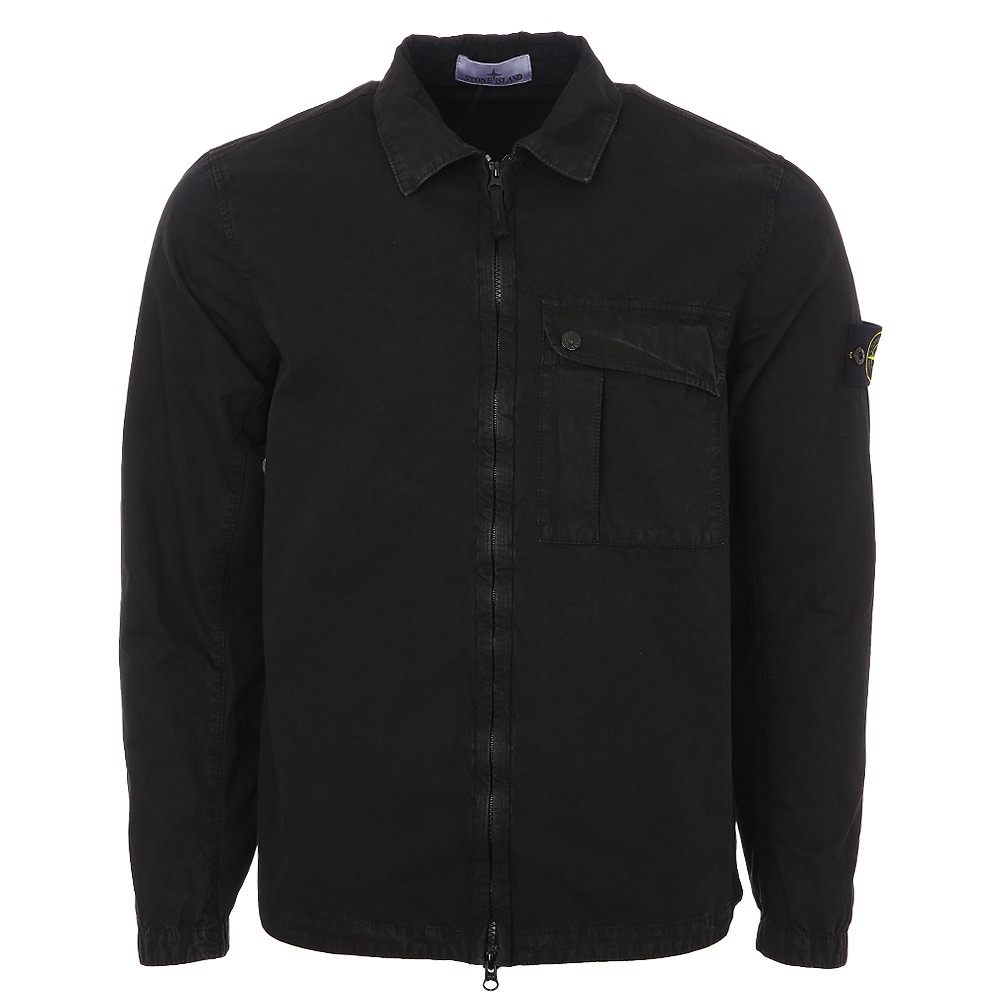 24S/S 스톤아일랜드 와펜 올드이펙트 블랙 셔츠 자켓