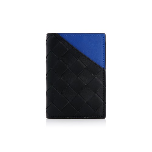 20F/W 보테가베네타 플랩 투톤 블루/블랙 카드지갑