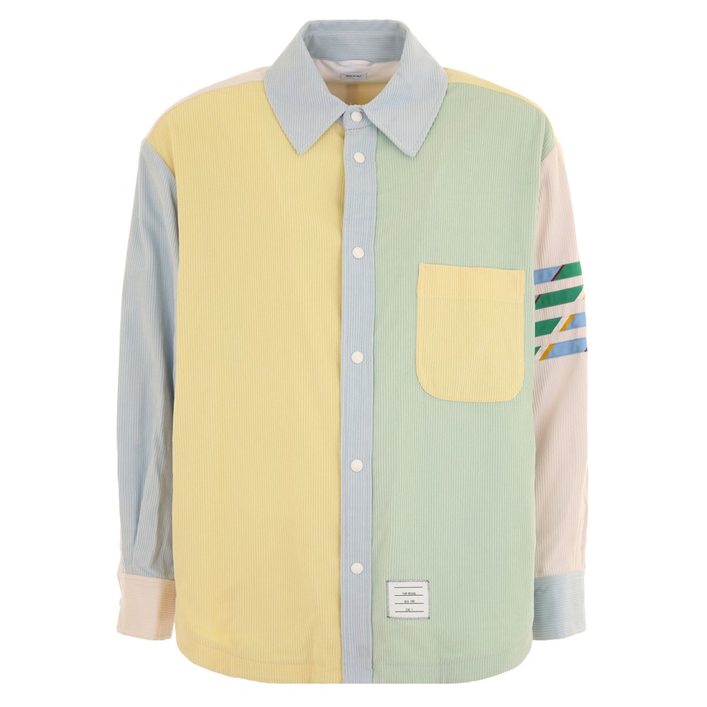 23S/S 톰브라운 펀믹스 스트라이프 멀티 셔츠 자켓